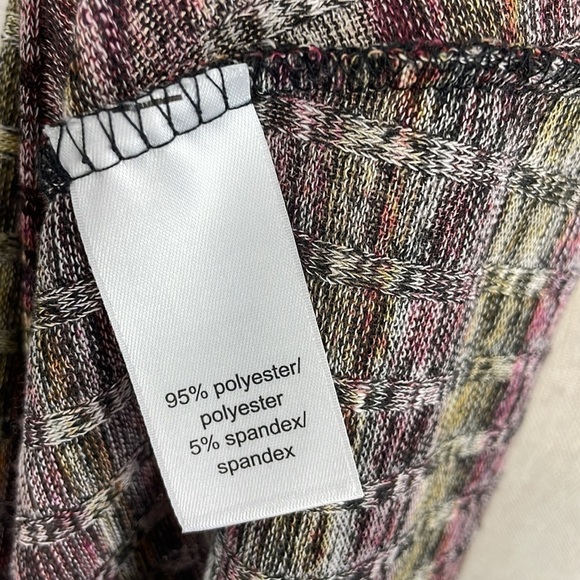 Maurices Cowl Neck Sweater SZ M Cut Out in Back Multicolor Stretchy Comfortable - Picture 11 of 12